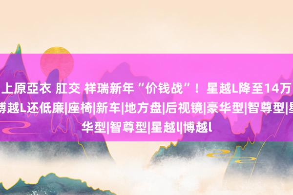 上原亞衣 肛交 祥瑞新年“价钱战”！星越L降至14万以下，比博越L还低廉|座椅|新车|地方盘|后视镜|豪华型|智尊型|星越l|博越l