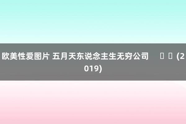 欧美性爱图片 五月天东说念主生无穷公司     		(2019)